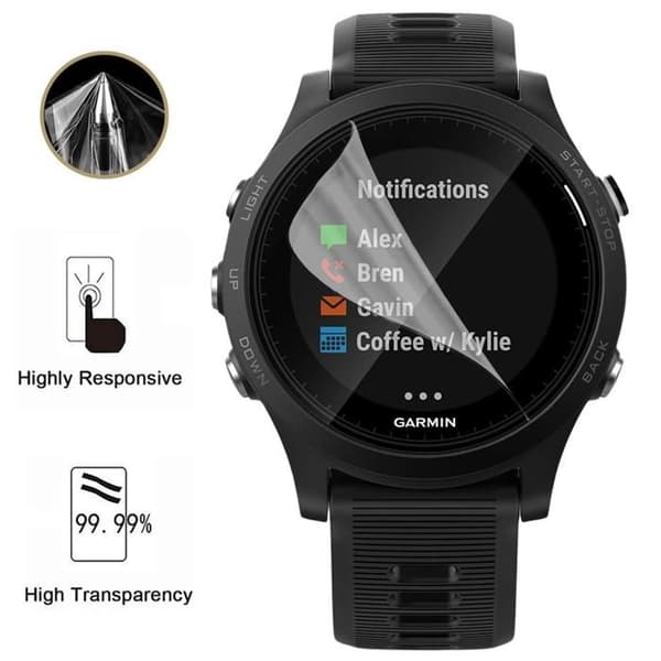 Skyddsskärm för Garmin Forerunner 945 [Pack 6] Extra tunn slitstark plastfilm Phonillico