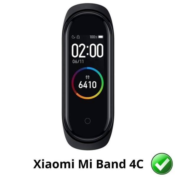 Skyddsskärm för Xiaomi Mi Band 4C [Pack 6] Plastfilm Skyddande Motståndskraftig Ultra Tunn Phonillico