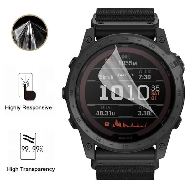 Skärmskydd för Garmin Tactix Delta [Pack 6] Ultra Tunn Plastfilm Skyddande - Phonillico