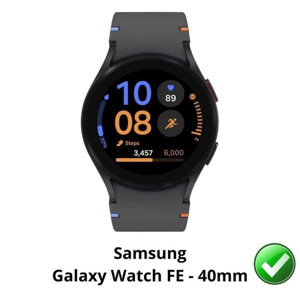 Skärmskydd för Samsung Galaxy Watch FE - 40mm [Pack 6] Ultra Tunn Hållbar Plastfilm Skyddande Phonillico