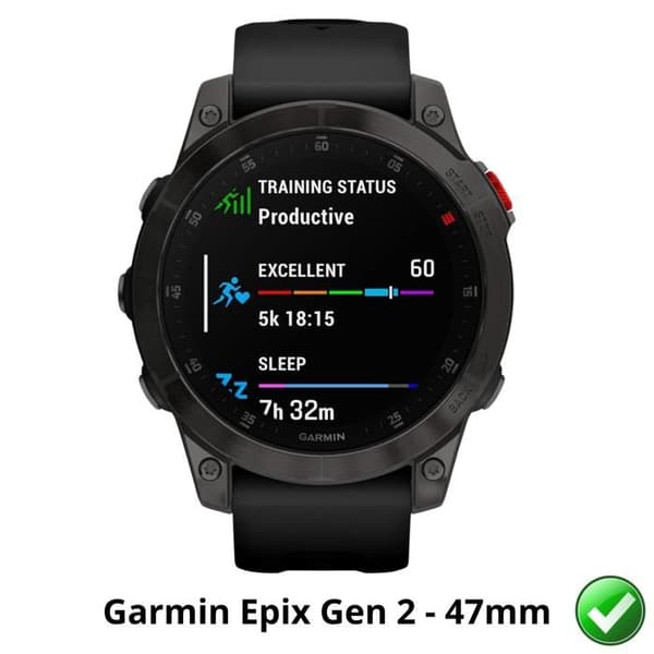 Skyddsskärm för Garmin Epix Gen 2 - 47mm [Pack 6] Ultra tunn skyddande plastfilm Phonillico