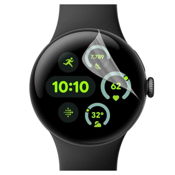 Skärmskydd för Google Pixel Watch 3 - 45mm [Pack 6] Ultra Tunn Plastfilms Skydd Phonillico