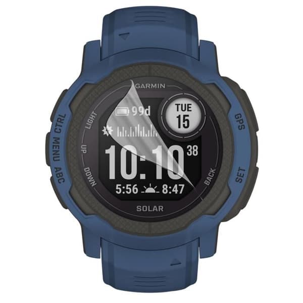 Skärmskydd för Garmin Instinct 2X Solar - 50mm [Pack 6] Ultra Tunn Plastfilm Skyddande Phonillico