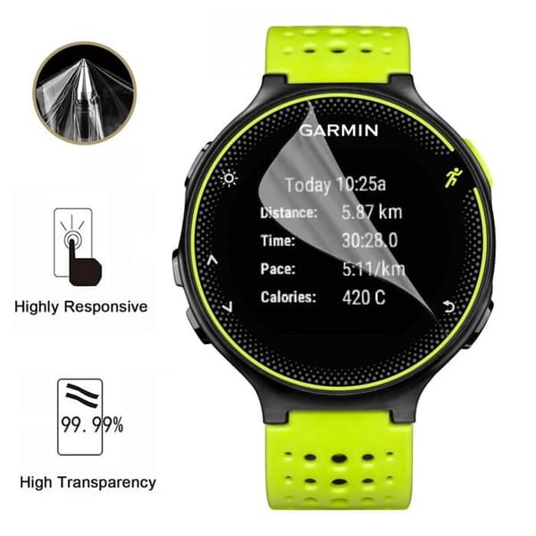 Skyddsskydd för Garmin Forerunner 230 [Pack 6] Ultra tunn plastfilm skydd Phonillico