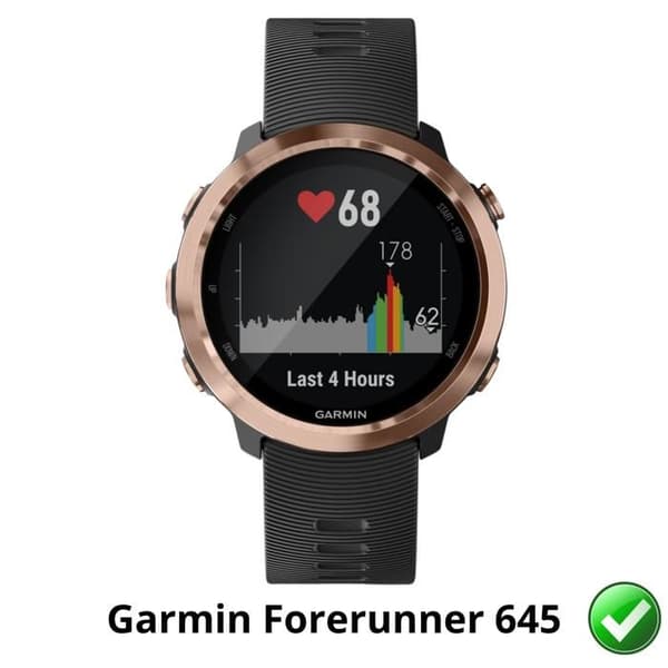Skyddsskärm för Garmin Forerunner 645 [Pack 6] Hållbart Ultra Tunt Plastiskt Skyddsfördelande Phonillico