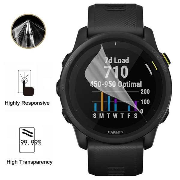 Skydd för skärm till Garmin Forerunner 745 [Paket 6] Plastfilm Skyddande Ultra Tunn Phonillico