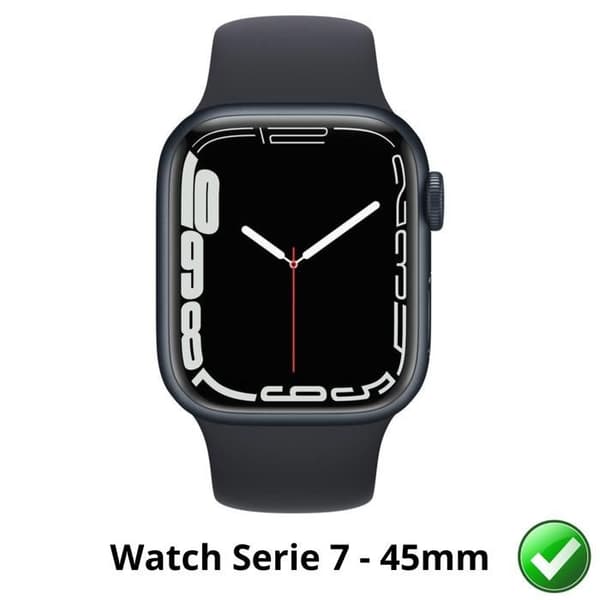 Skärmskydd för Watch Serie 7 - 45mm [Pack 6] Hållbart Ultrathin Plastskydd Phonillico