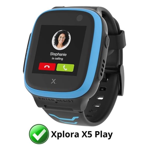 Coque kompatibel Xplora X5 Play - Hårdt beskyttelseshus med gennemsigtigt glas og hærdet glas fra Phonillico