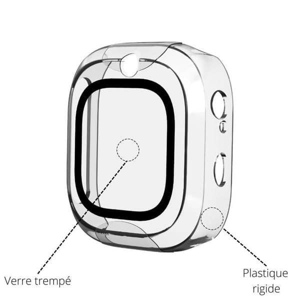 Xplora XGO 2 Kompatibelt Fodral - Hårt Skyddsfodral Transparent Härdat Glas Skärm Phonillico