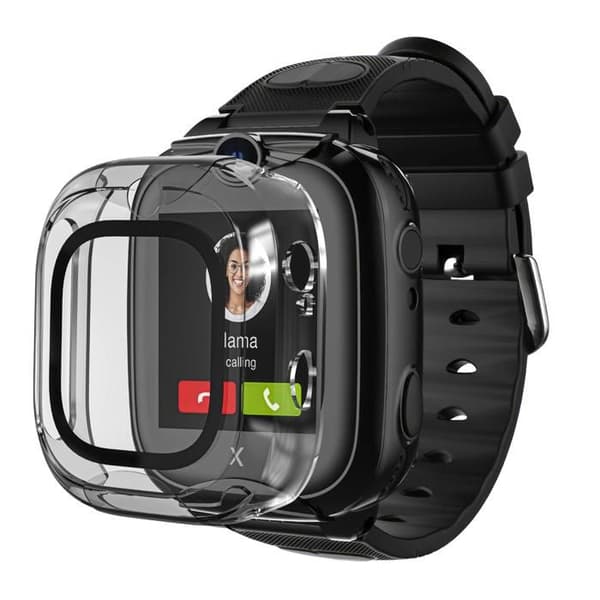 Coque kompatibel Xplora XGO 2 - Hårdt beskyttende gennemsigtig etui med hærdet glas Phonillico