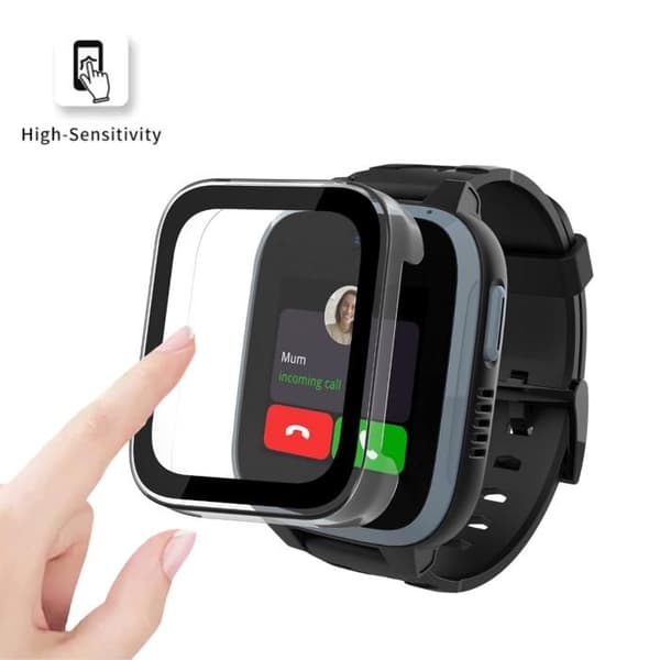 Coque kompatibel med Xplora XGO 3 - Hårdt beskyttelsesetui med transparent skærm i hærdet glas Phonillico
