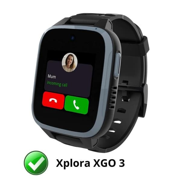 Coque kompatibel med Xplora XGO 3 - Hårdt beskyttelsesetui med transparent skærm i hærdet glas Phonillico