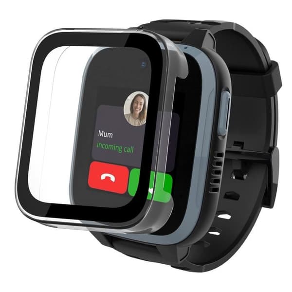 Coque kompatibel med Xplora XGO 3 - Hårdt beskyttelsesetui med transparent skærm i hærdet glas Phonillico