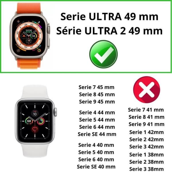Kåpa kompatibel med Apple Watch ULTRA 2 49 mm - Hård skydd transparentetui med härdat glas Phonillico®