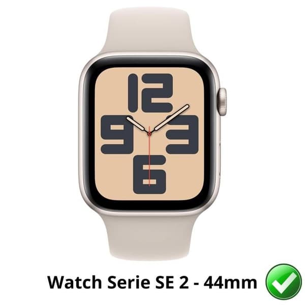 Skyddsskärm för Watch SE 2 - 44mm [Pack 6] Ultra Tunn Plastskydd Film Phonillico