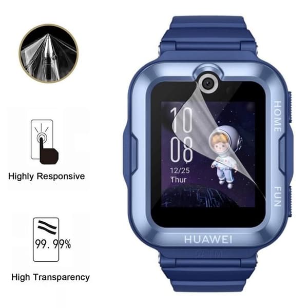 Skyddsskydd för Huawei Barnklockor 4X [Pack 6] Ultra Tunn Plastskydd Film Motståndskraftig Phonillico