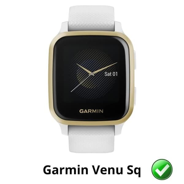 Skärmskydd för Garmin Venu Sq [Pack 6] Ultra Tunn Plastfilm Skyddande Phonillico