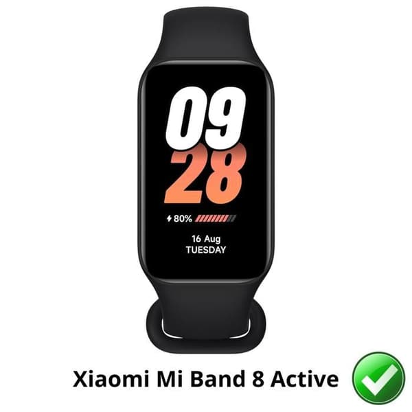 Skärmskydd för Xiaomi Mi Band 8 Active [Pack 6] Ultra Tunt Plastskydd Motståndskraftigt Phonillico
