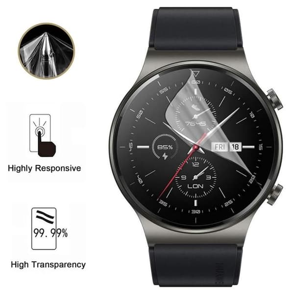 Skydd för skärm till Huawei Watch GT2 Pro [Pack 6] Ultra Tunn Plastisk Skyddsfilm Phonillico