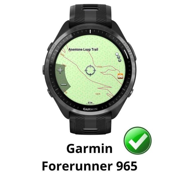 Coque kompatibel Garmin Forerunner 965 - Hård skydd transparent fodral med härdat glas Phonillico®