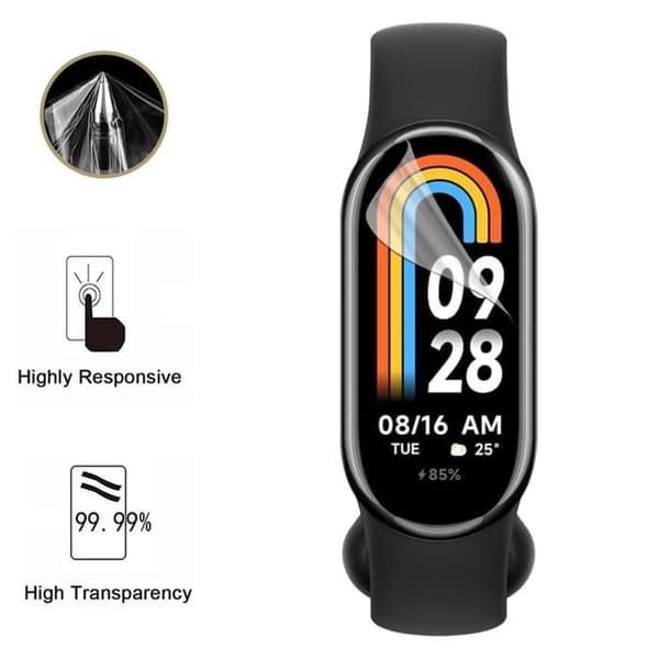 Skärmskydd för Xiaomi Mi Band 8 [Pack 6] Ultrafin Plastskydd Film Phonillico