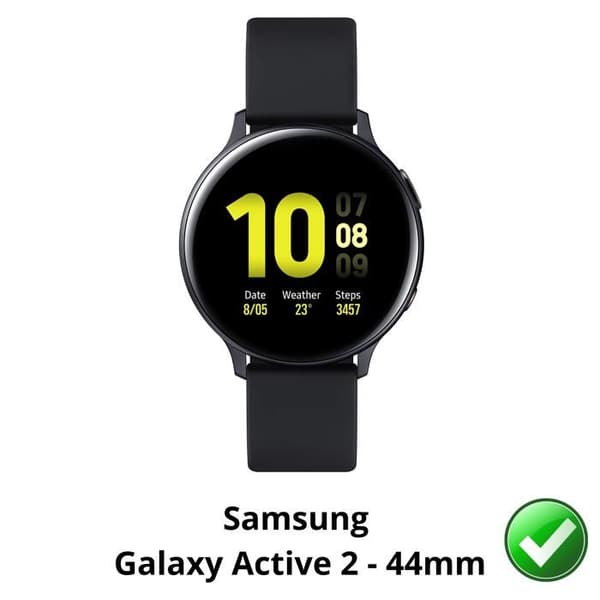 Skydd för skärm till Samsung Galaxy Watch Active 2 - 44mm [Pack 8] Hållbar ultratunn plastskydd Phonillico