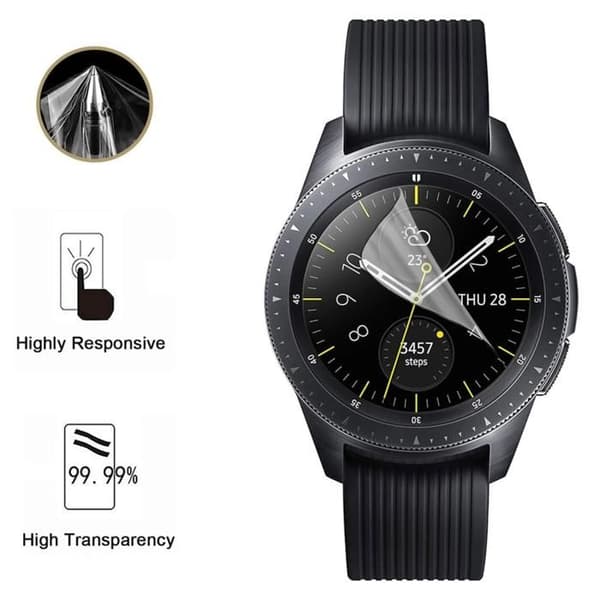 Skyddsskärm för Samsung Galaxy Watch - 46mm [Pack 6] Ultra tunn skyddsfilm av plast från Phonillico