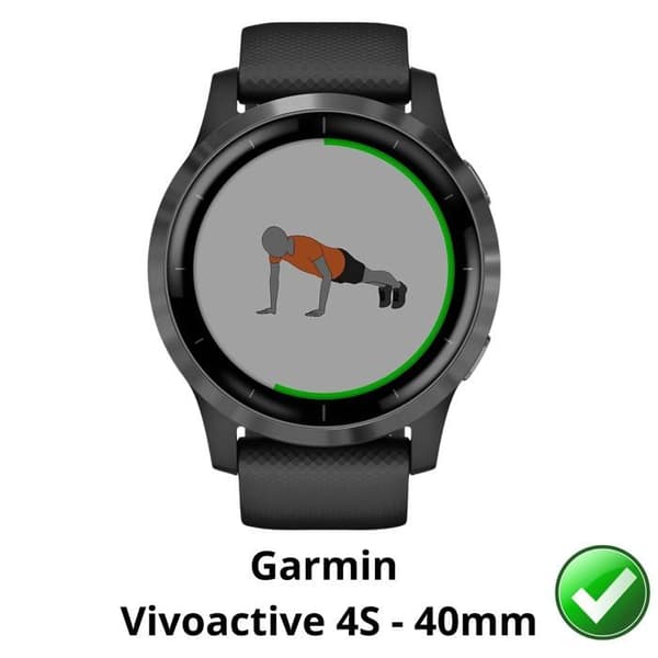 Skyddande skärm för Garmin Vivoactive 4s - 40mm [Pack 8] Hållbart Ultrafint Plastskydd Phonillico