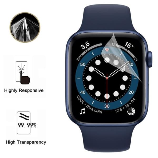 Skyddsglas för Watch Serie 6 - 40mm [Pack 6] Hållbart Ultrafint Plastfilmsskydd Phonillico