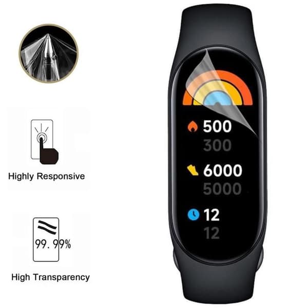 Skydd för skärm till Xiaomi Mi Band 7 [Pack 9] Ultra Tunn Hållbar Plastskydd Phonillico