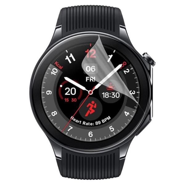 Skydd för skärm för OnePlus Watch 2 [Pack 6] Extra tunn plastskydd Film Phonillico