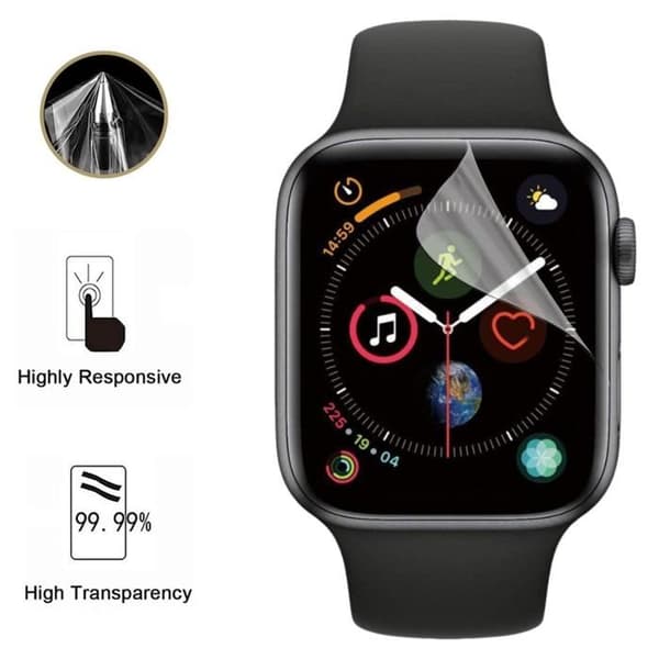 Skyddsglas för Watch Serie 4 - 44mm [Pack 6] Ultratin Plastfilm Skydd Phonillico