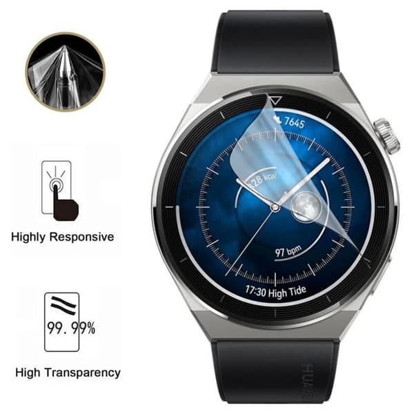 Skydd för skärmen till Huawei Watch GT3 Pro - 46mm [Pack 6] Ultra Tunn Hållbar Plastfilm Phonillico