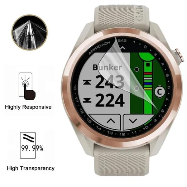Skyddsskärm för Garmin Approach S42 [Pack 6] Ultratunn Skyddande Plastfilm Phonillico