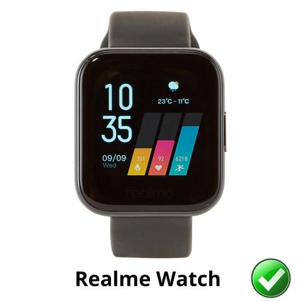 Skydd för skärm till Realme Watch [Pack 6] Ultra tunn, slitstark plastfilm, Phonillico