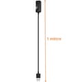 Miniatyrbild 3 av 4: Laddare för Oppo Watch 3/3 Pro/2/1 - PHONILLICO - USB-kabel 1m - Svart