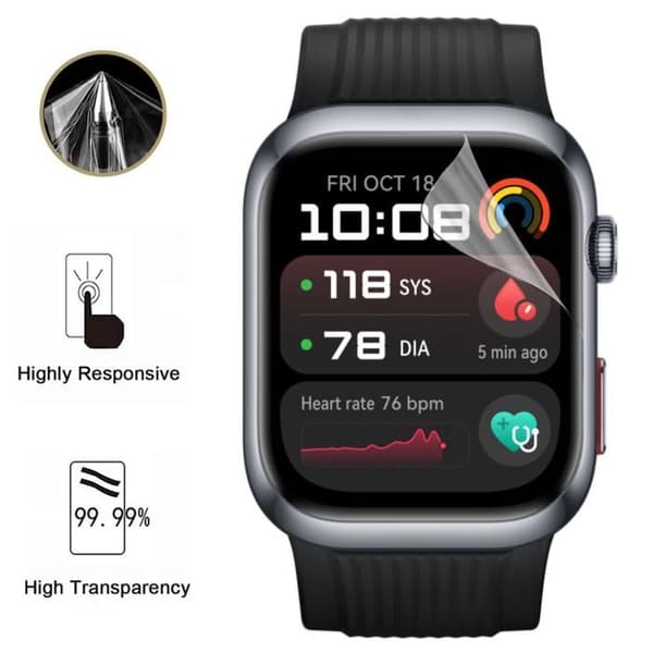 Skärmskydd för Huawei Watch D2 [Pack 6] Tunt Plastiskt Skyddande Film Phonillico