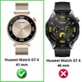Miniatyrbild 2 av 4: Coque kompatibel Huawei Watch GT 4 41mm - Hård skydd för smartklocka transparent etui med härdat glas Phonillico®