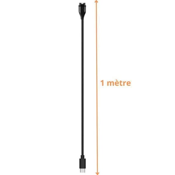Paket med 2 USB-C-kablar för Garmin Fenix 8 E 7 7S 7X 6 6S 6X 5 Forerunner 965 45 265 Vivoactive 5 Phonillico® smartwatchar