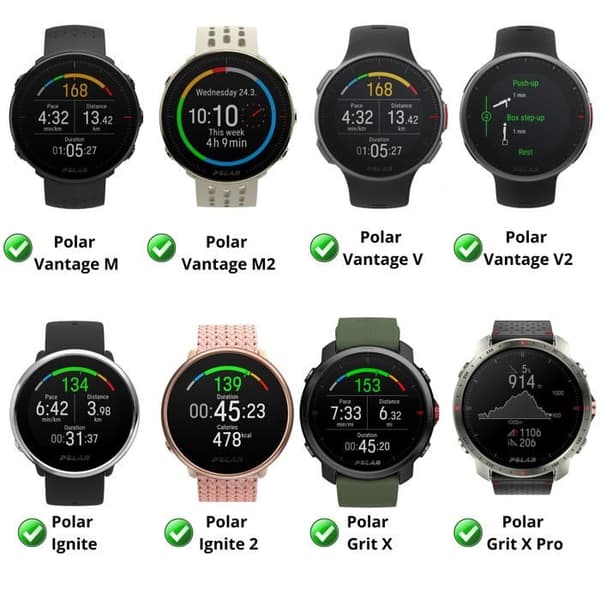 Laddare 12W + Kabel Kompatibel med Polar Vantage M/Vantage M2/Vantage V/Vantage V2/Ignite/Ignite 2/Grit X Phonillico®