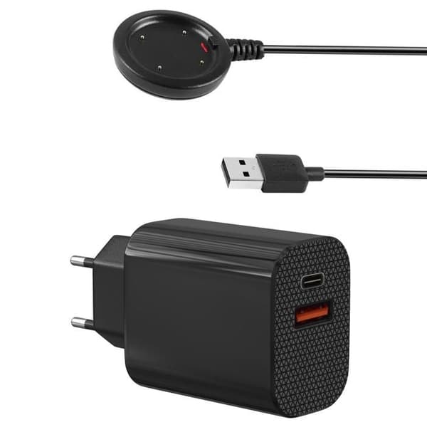 Laddare 12W + Kabel Kompatibel med Polar Vantage M/Vantage M2/Vantage V/Vantage V2/Ignite/Ignite 2/Grit X Phonillico®