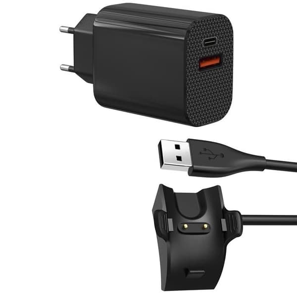 Laddare 12W + Kabel Kompatibel med Huawei Honor Band 5/Honor Band 4/Honor Band 3/Honor Band 3PRO - Ladda Klocka Phonillico®