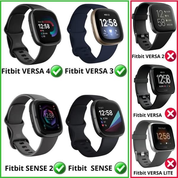 Laddare 12W + Kabel Kompatibel med Fitbit VERSA 4/VERSA 3/SENSE 2/SENSE - Ladda Klocka Phonillico®