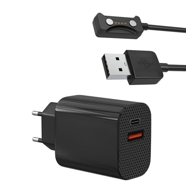 Laddare Sektor 12W + Kabel Kompatibel med Polar Pacer/Pacer Pro/Ignite 3/Vantage V3 - Ladda Klocka Phonillico®