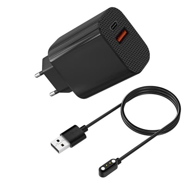 Laddare Vägg 12W + Kabel Kompatibel med Yamay SW023 Willful SW021 SW025 - Laddning Klocka Phonillico®