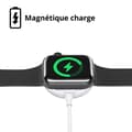 Miniatyrbild 5 av 6: Laddare kompatibel med Watch Series Ultra/Series SE/Series 10/9/8/7/6/5/4/3/2/1 - USB-C-kabel 1 meter Laddning Klocka Phonillico®