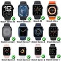 Miniatyrbild 2 av 6: Laddare kompatibel med Watch Series Ultra/Series SE/Series 10/9/8/7/6/5/4/3/2/1 - USB-C-kabel 1 meter Laddning Klocka Phonillico®