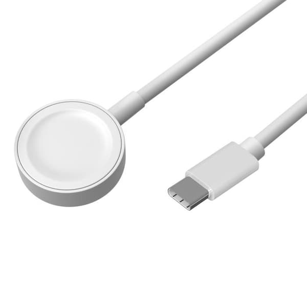 Laddare kompatibel med Watch Series Ultra/Series SE/Series 10/9/8/7/6/5/4/3/2/1 - USB-C-kabel 1 meter Laddning Klocka Phonillico®