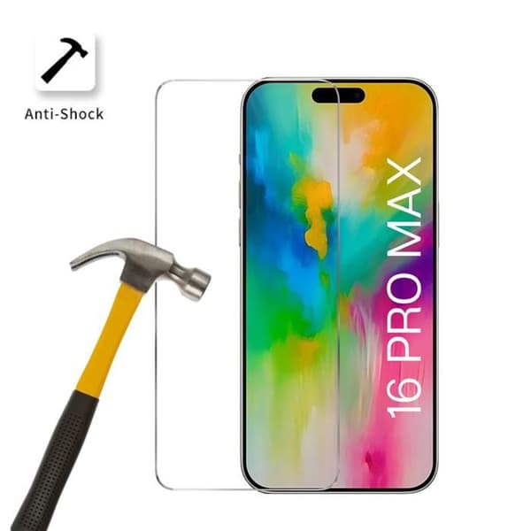 Film Härdat Glas för iPhone 16 PRO MAX [Pack 2] Skärm Skydd Phonillico®