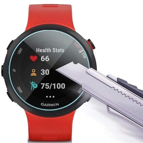 Härdat glas för Garmin Forerunner 55 - Forerunner 45 - Forerunner 45S [2-pack] Skärmskydd för klocka, rep- och stötresistent Phonillico®